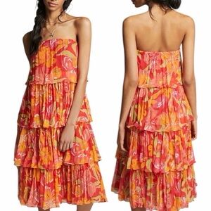 ANTHROPOLOGIE verb Ravenna tiered midi dress BNWT medium